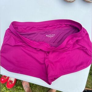 Athleta Fuchsia Swim Shorts